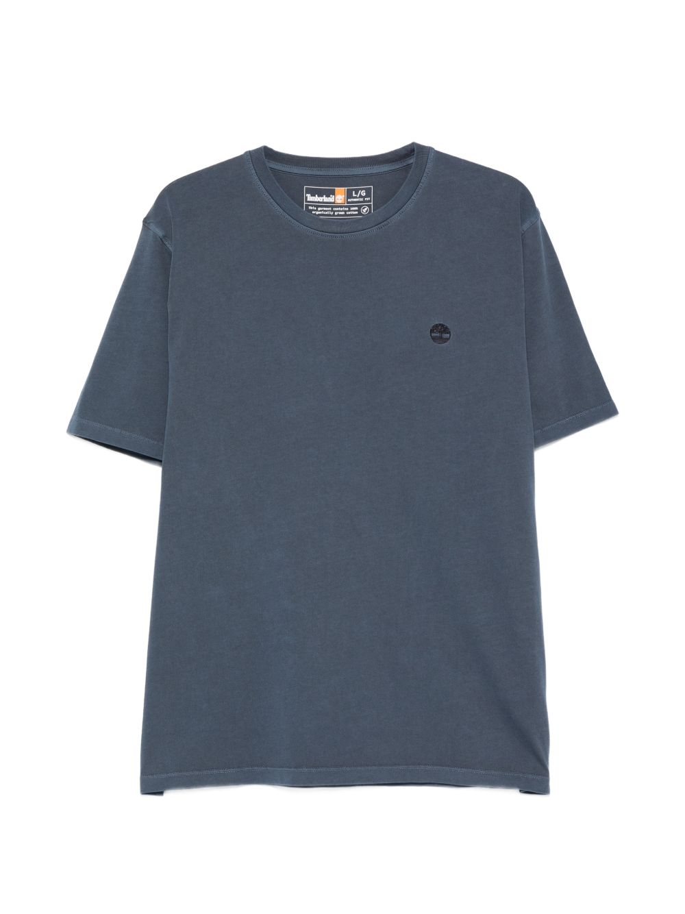 TIMBERLAND T-shirt in cotone blu con logo