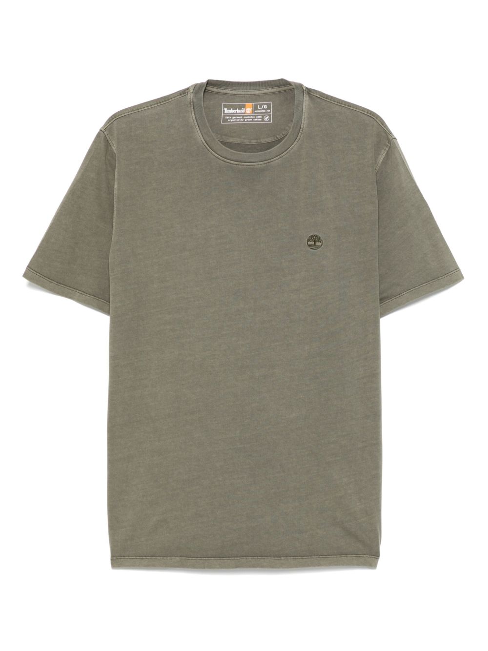 TIMBERLAND T-shirt verde girocollo a maniche corte