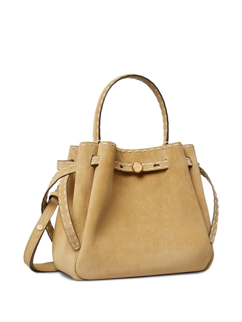 TORY BURCH Borsa a secchiello color cammello