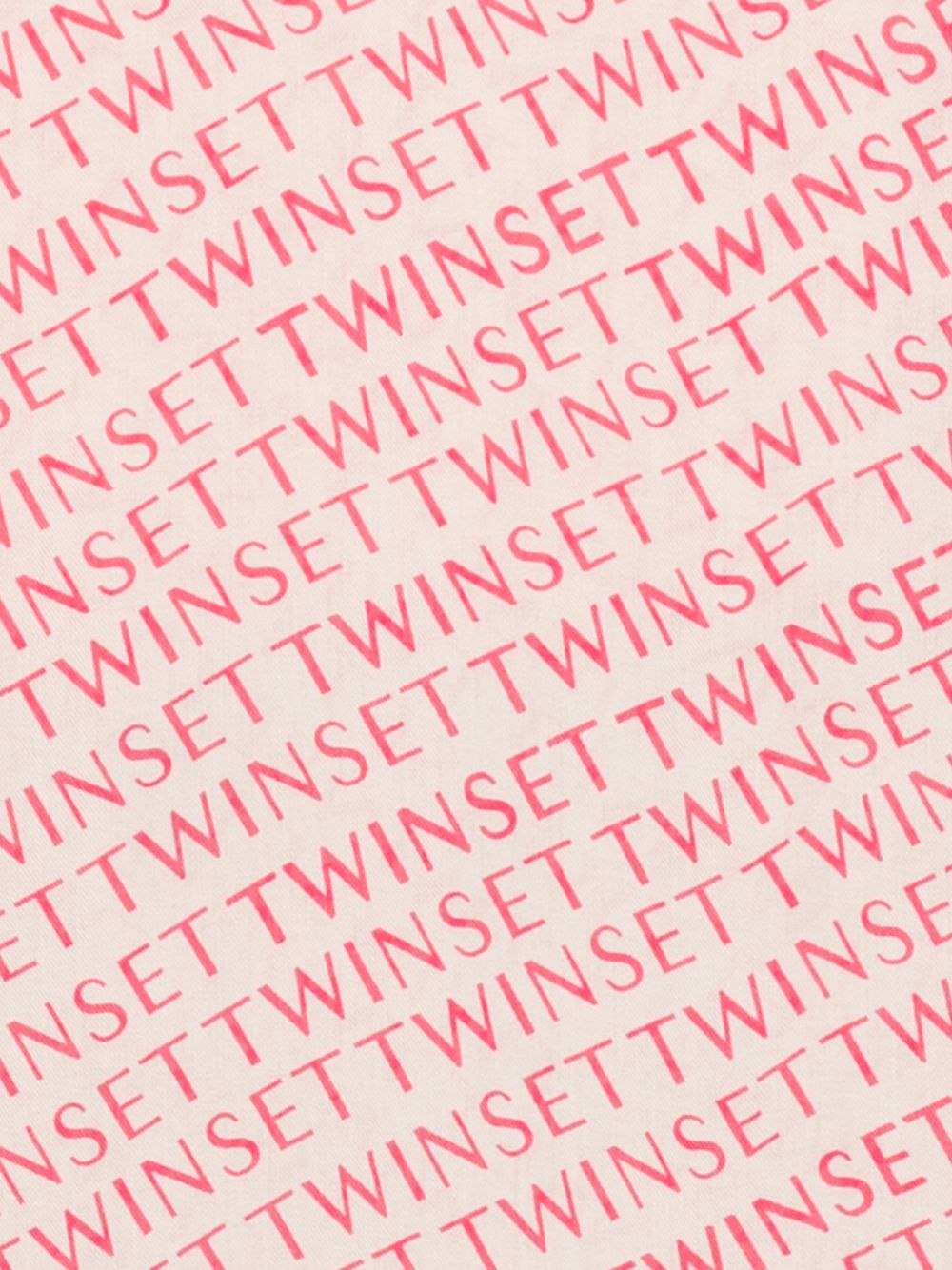 TWINSET Foulard rosa con stampa floreale