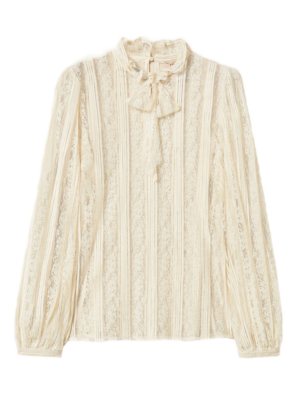 TWINSET Blusa in pizzo avorio