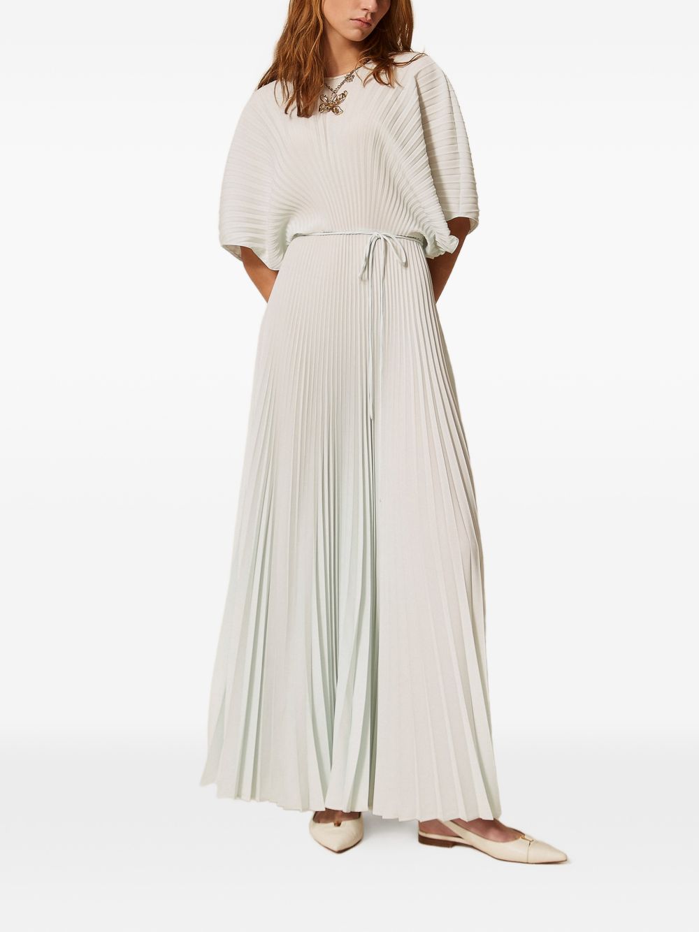 TWINSET Abito lungo con cintura