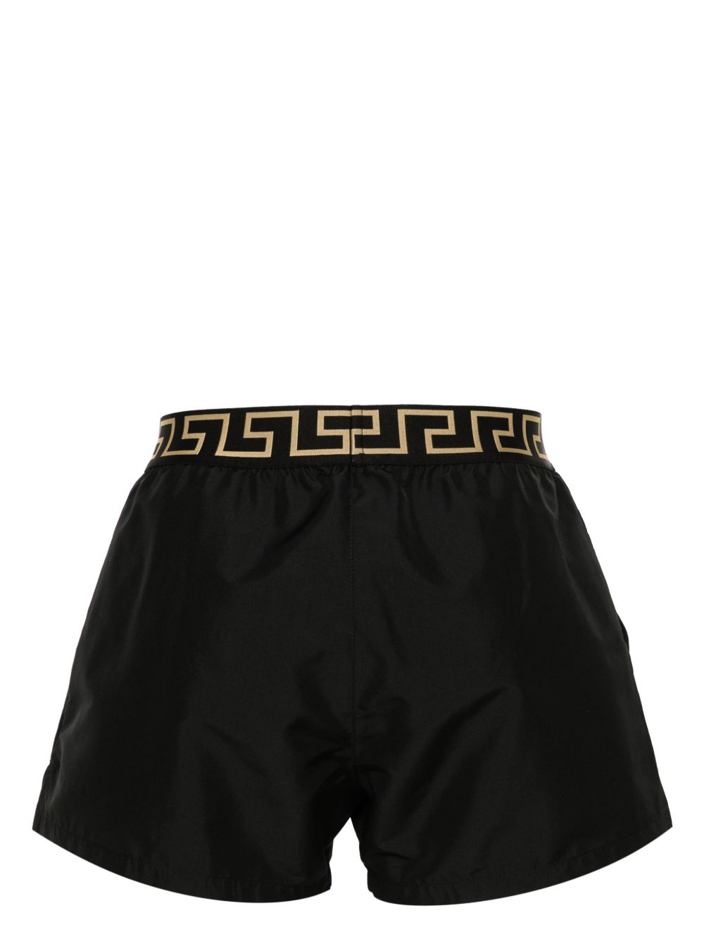 VERSACE Costume da bagno nero con dettagli Greca e Medusa