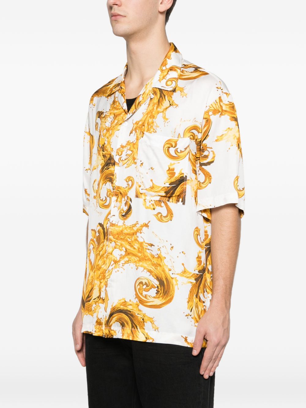 VERSACE JEANS COUTURE Camicia a maniche corte con stampa