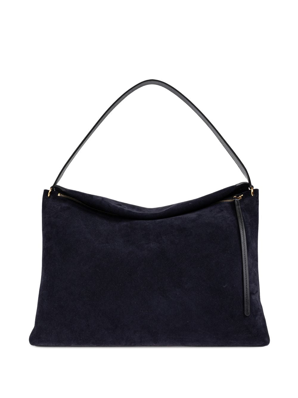 WANDLER Borsa a spalla Penelope in suede navy blu