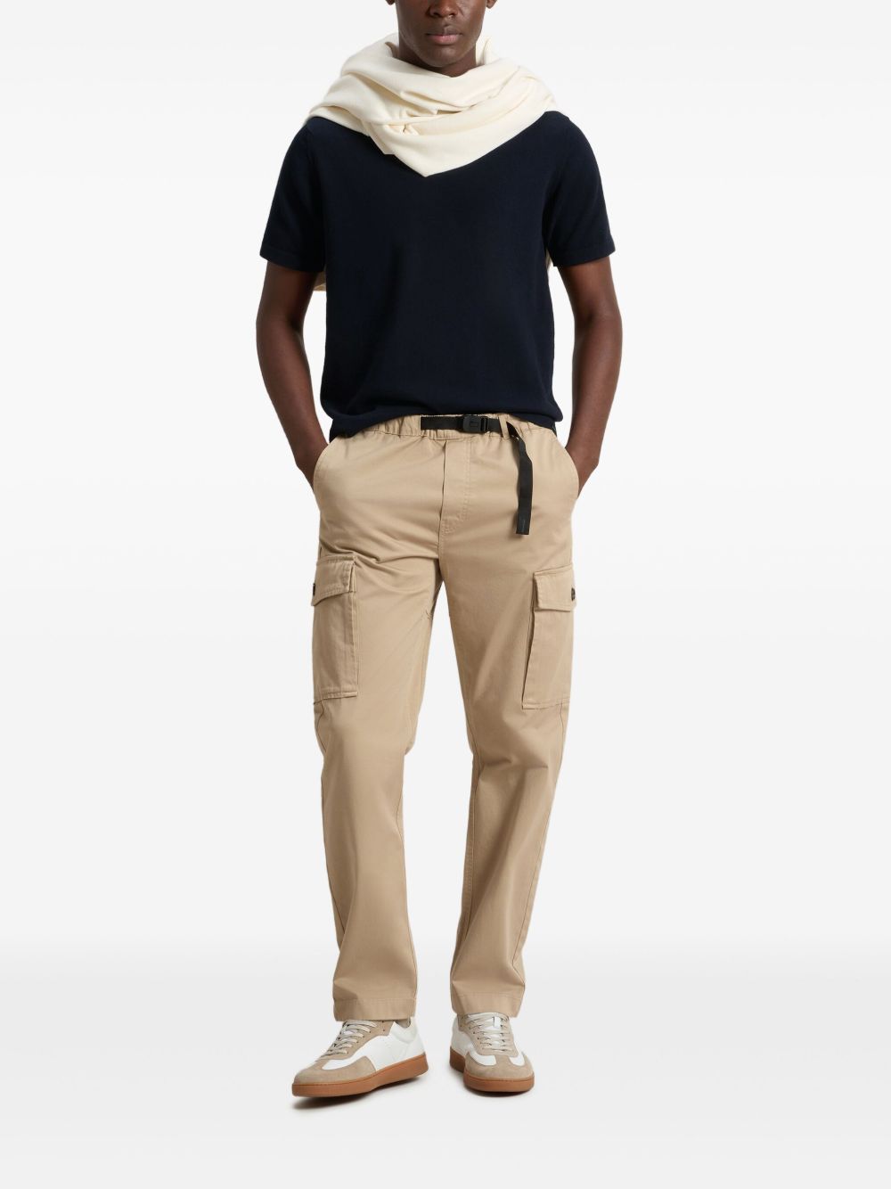 WOOLRICH T-shirt in cotone blu