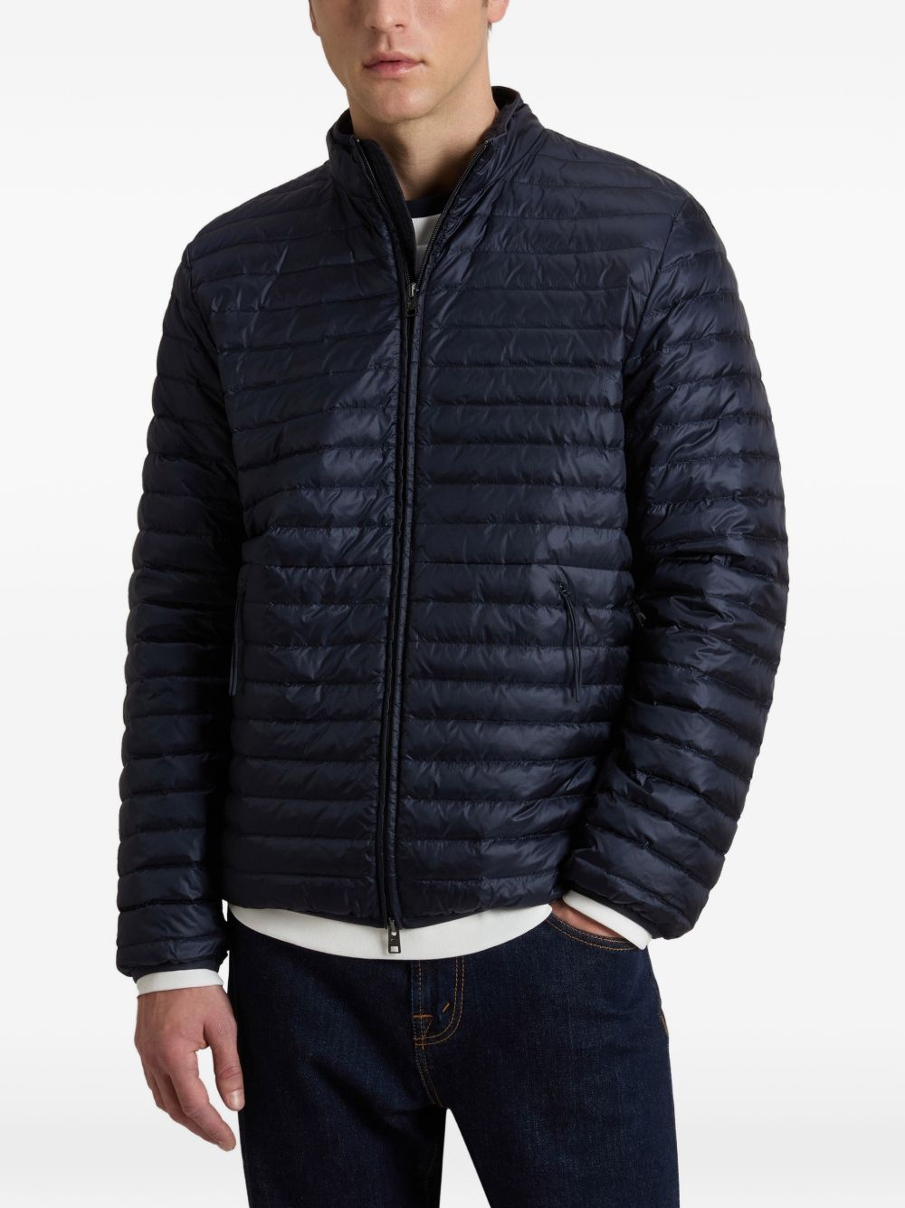 WOOLRICH Piumino corto trapuntato blu