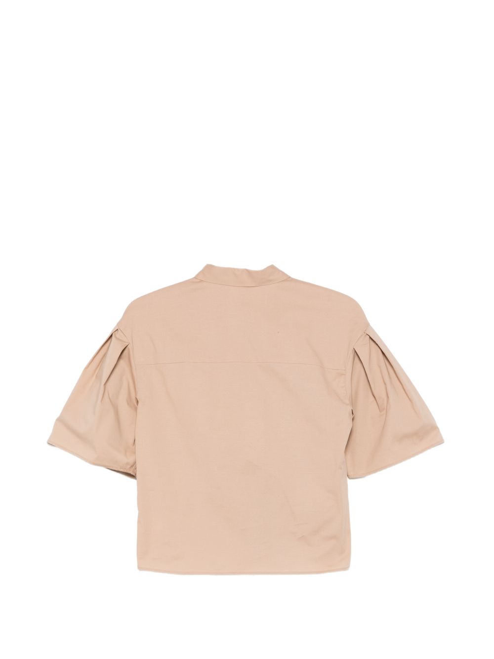 XACUS Camicia beige Ellery con maniche a sbuffo