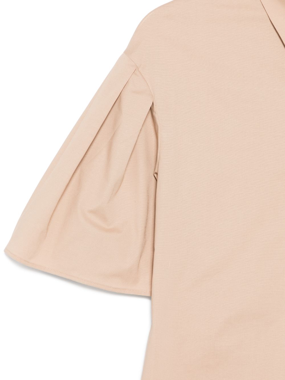 XACUS Camicia beige Ellery con maniche a sbuffo