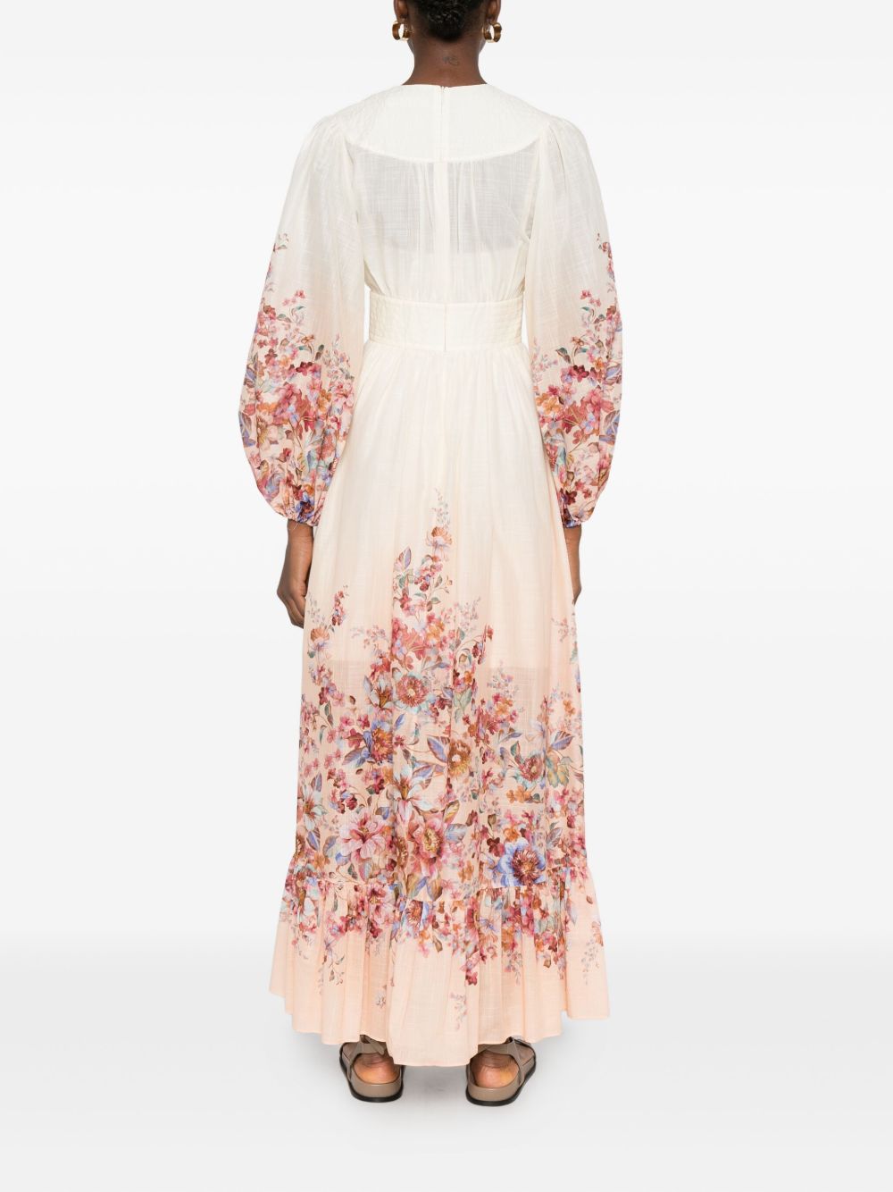 ZIMMERMANN Abito lungo in cotone multicolore