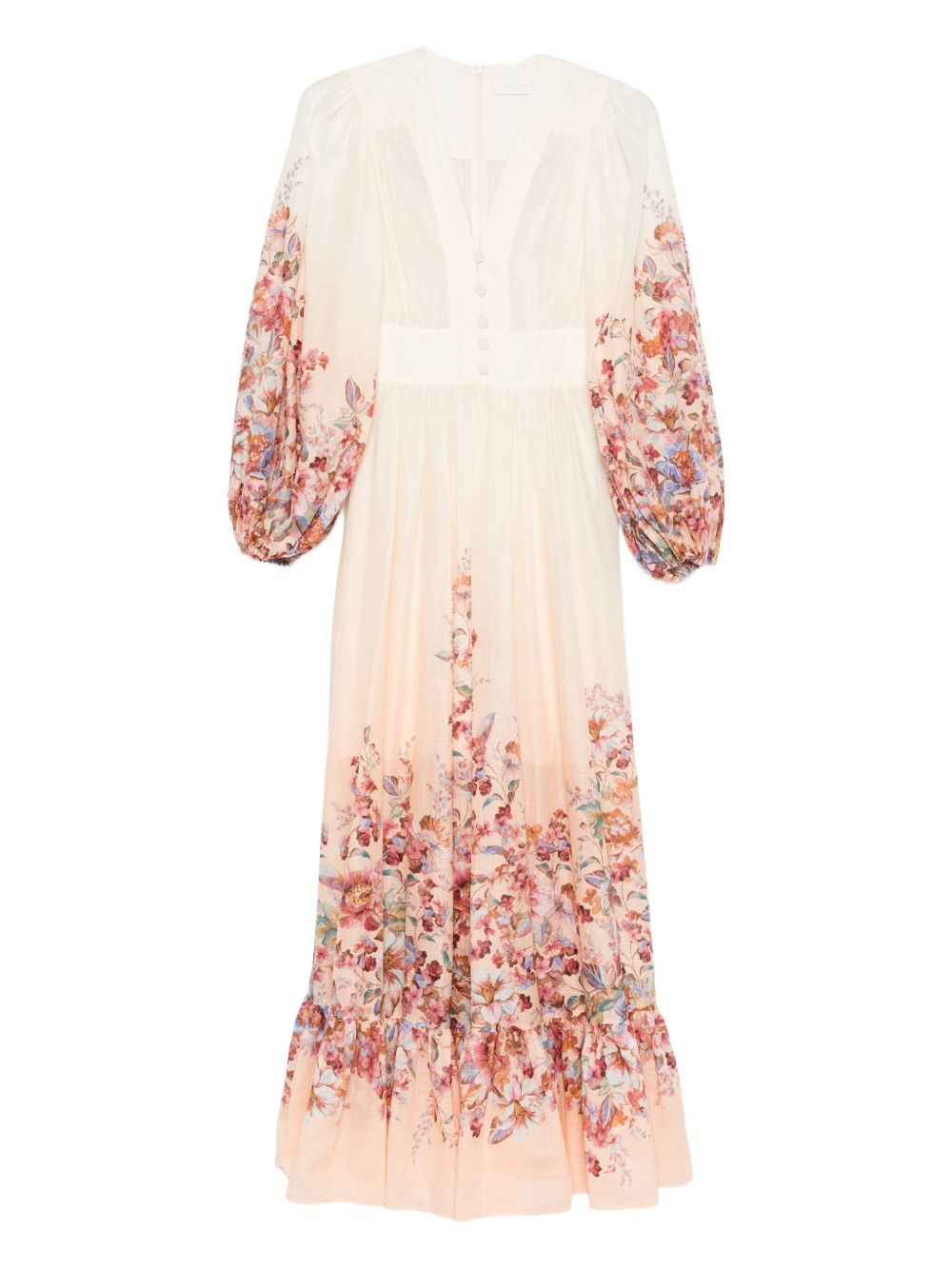 ZIMMERMANN Abito lungo in cotone multicolore