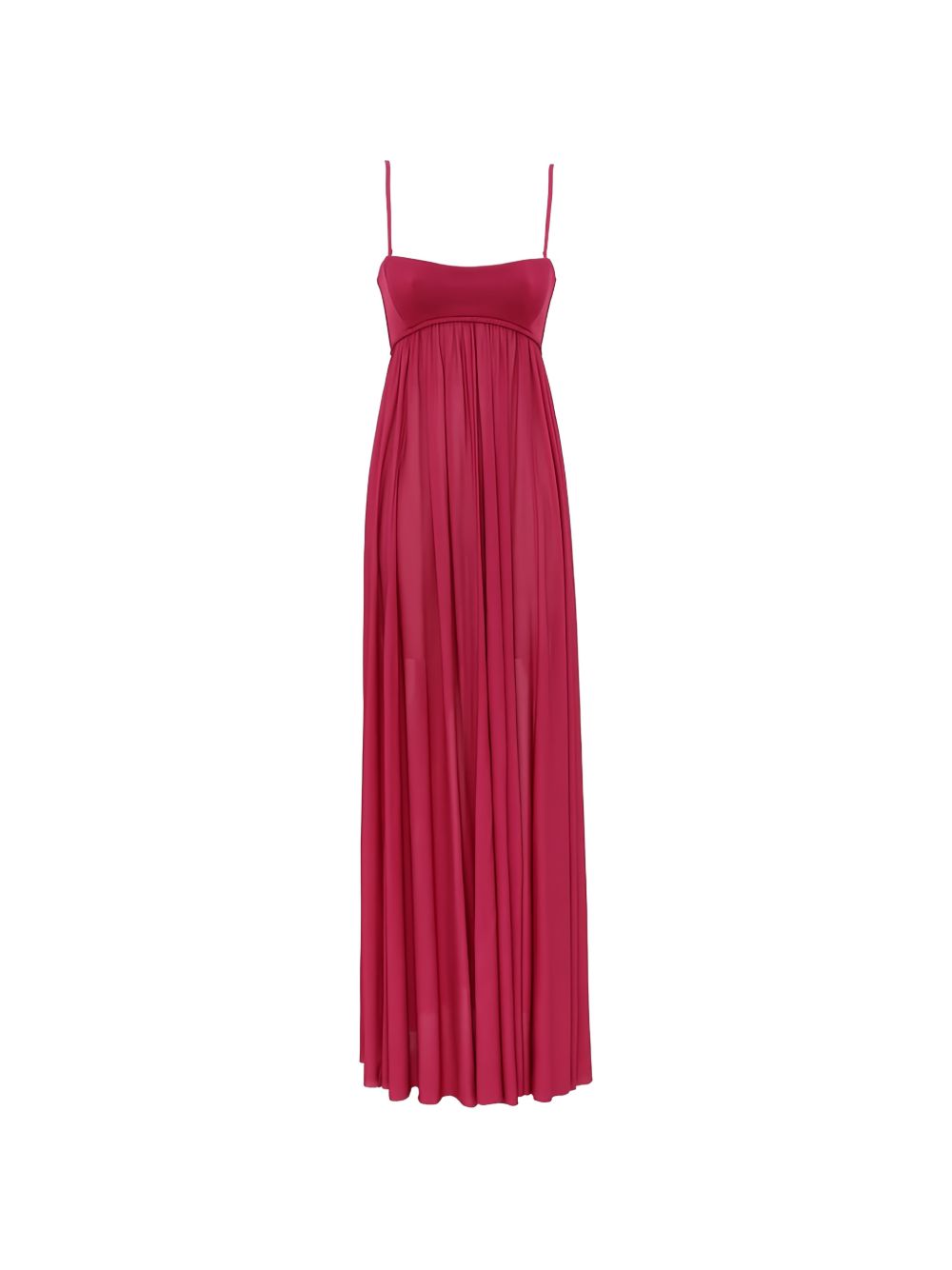 ZIMMERMANN Abito lungo rosa con taglio impero