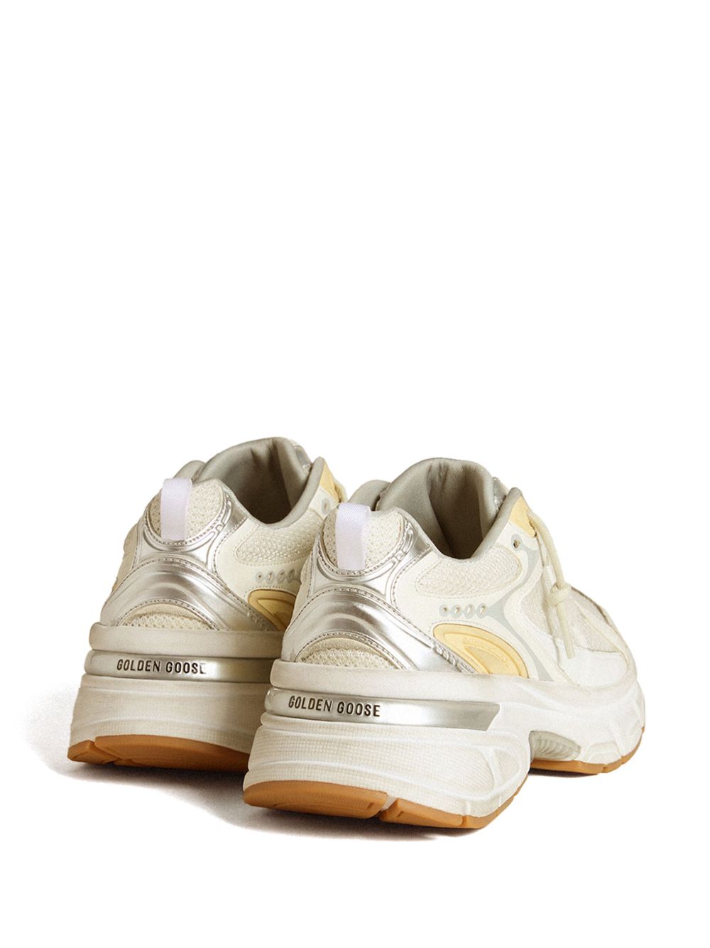 GOLDEN GOOSE Sneakers 'Lightstar' bianche e gialle