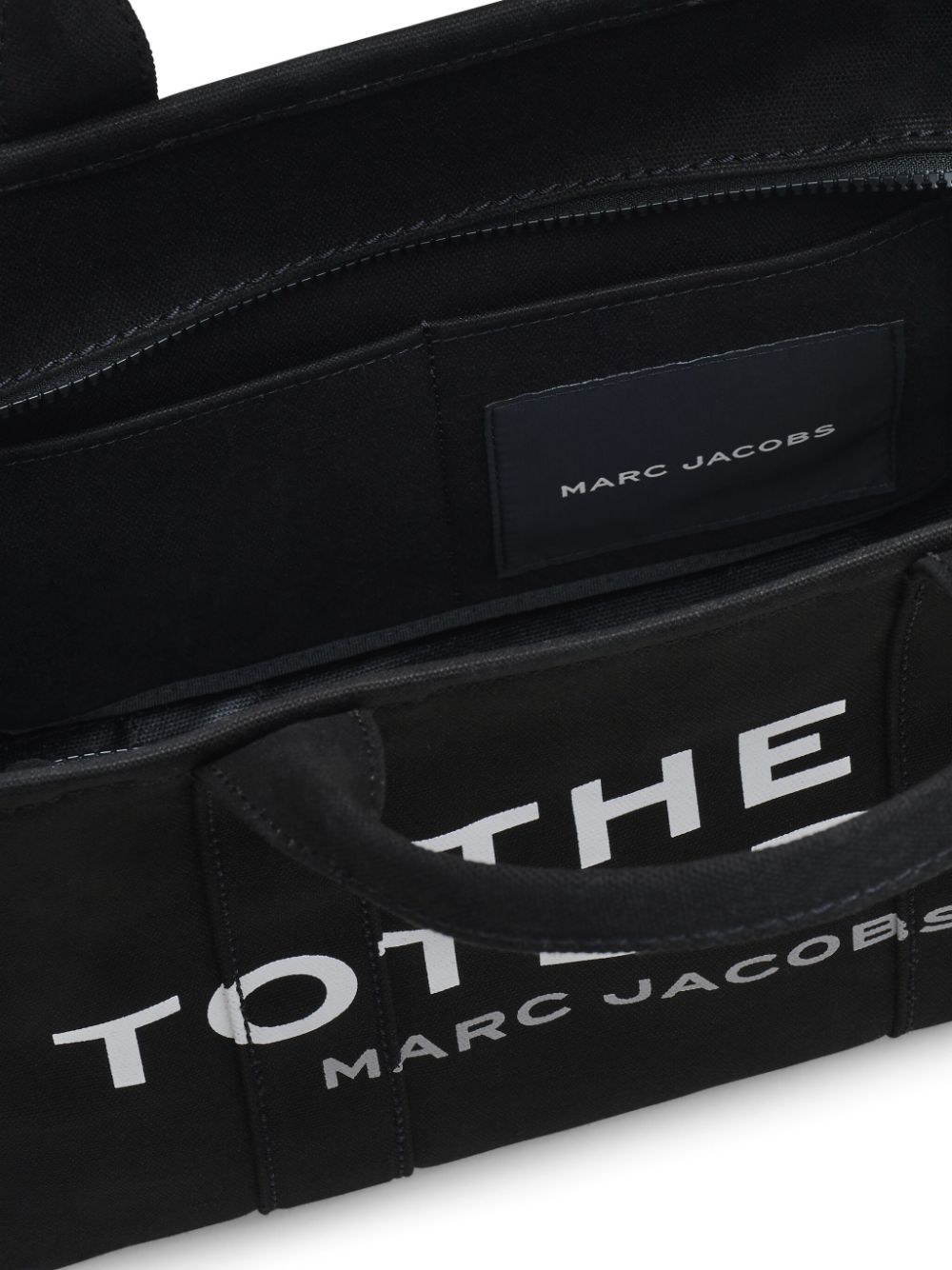 MARC JACOBS Borsa tote 'The Canvas Media' in cotone nero