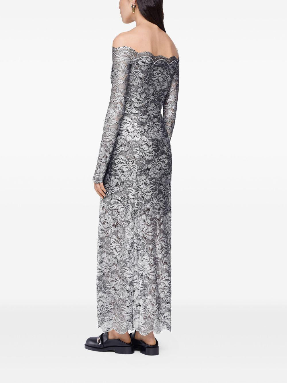 RABANNE Abito lungo in pizzo<BR/><BR/>