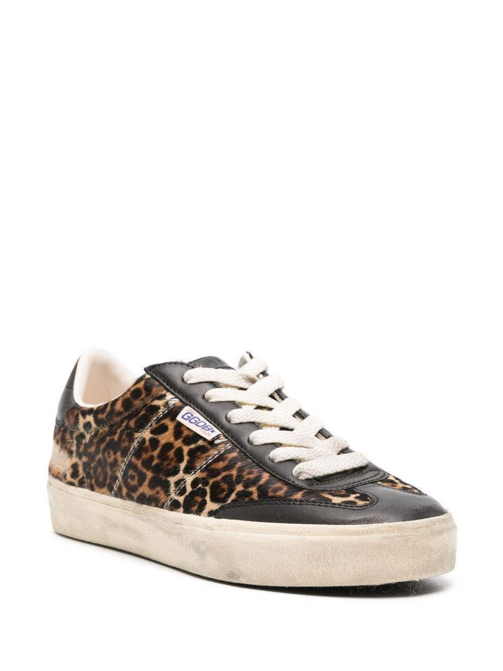 GOLDEN GOOSE Sneakers 'Soul-Star Horsy' con stampa leopardata