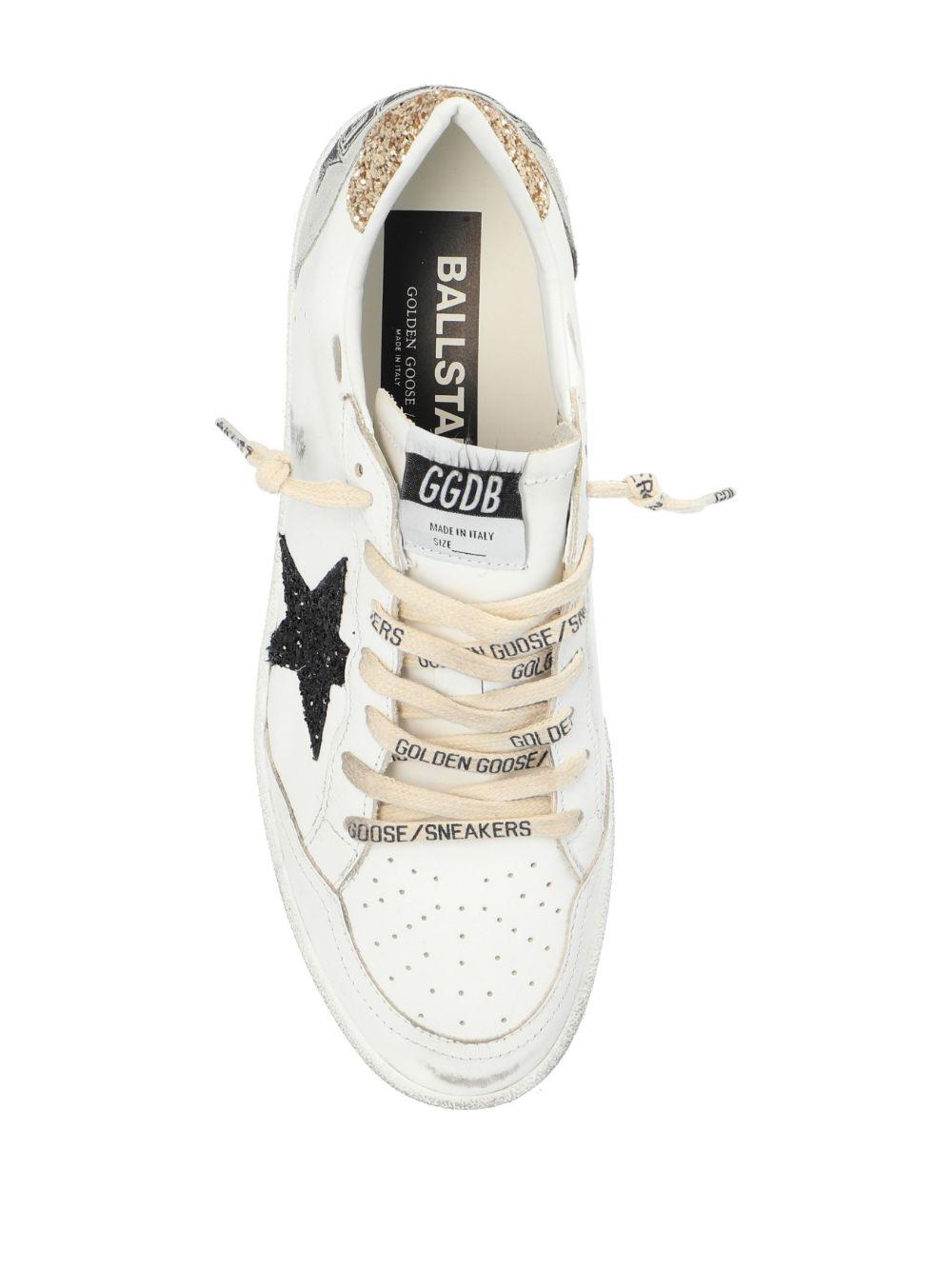 GOLDEN GOOSE Sneakers 'Ball Star' con tallone glitterato