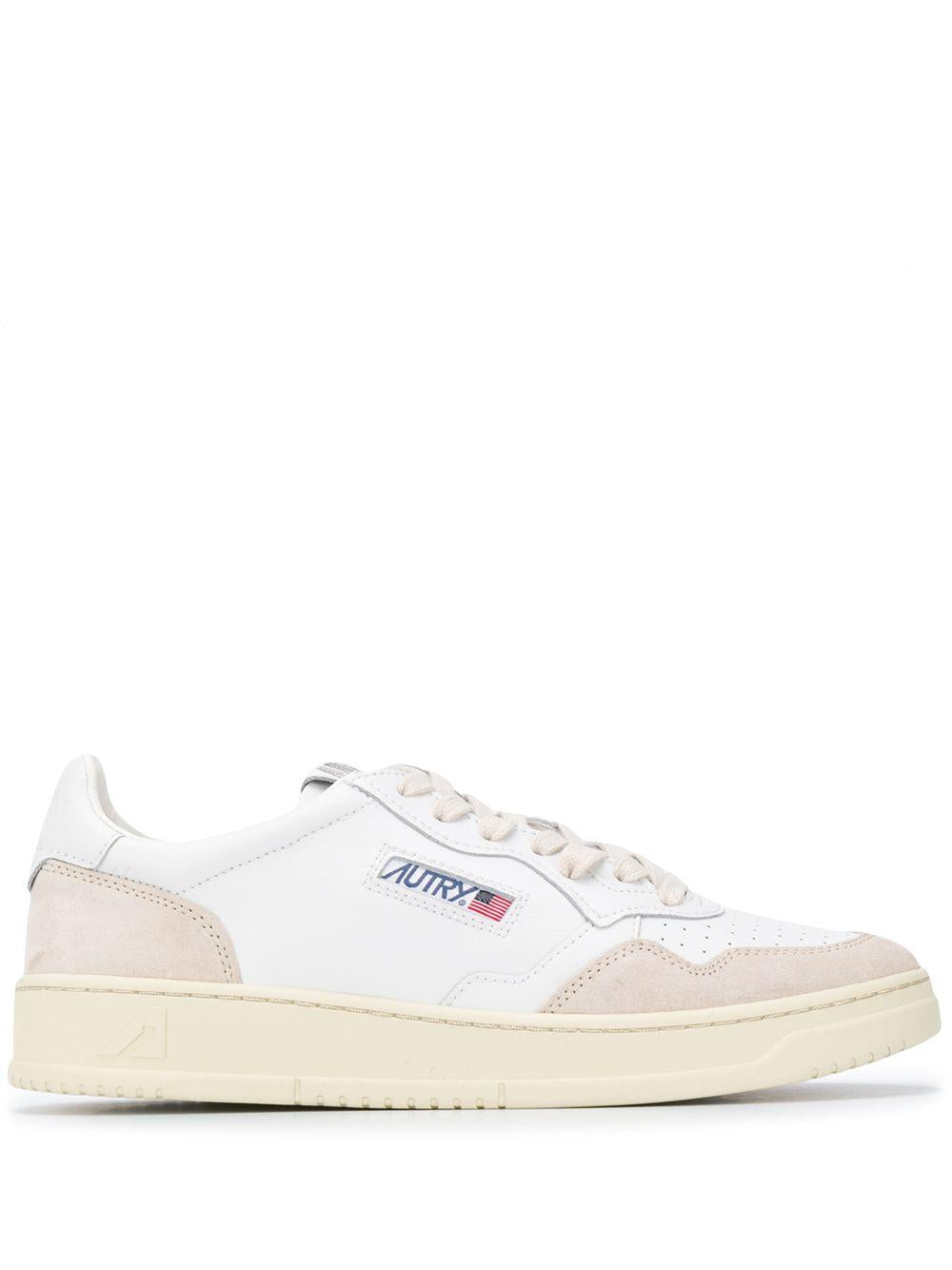 AUTRY Sneakers Medalist bianca con camoscio
