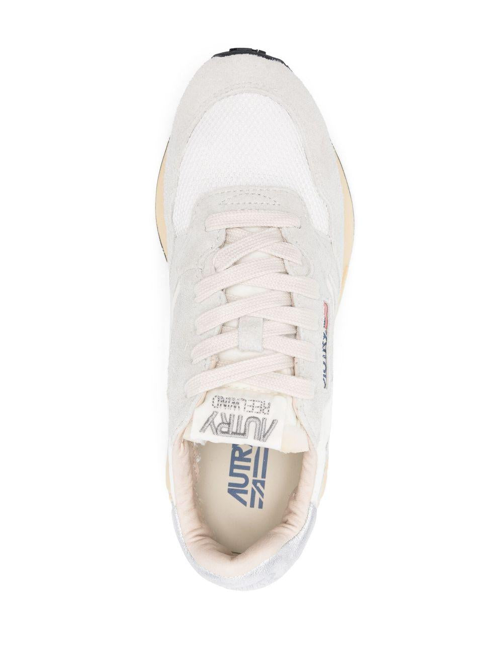 AUTRY Sneakers Reelwind grigio e bianco con camoscio