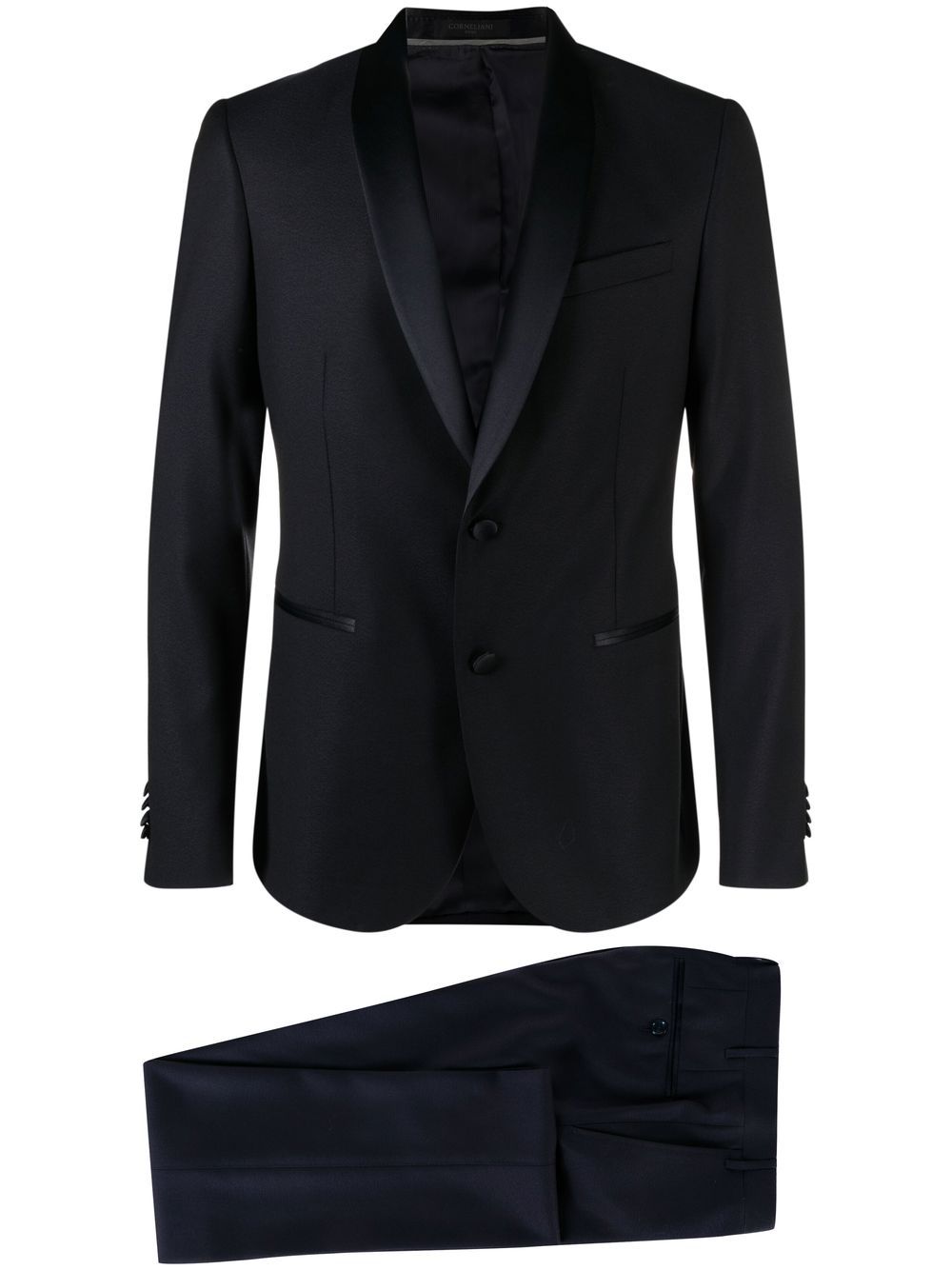 CORNELIANI Completo monopetto in lana vergine <BR/> 