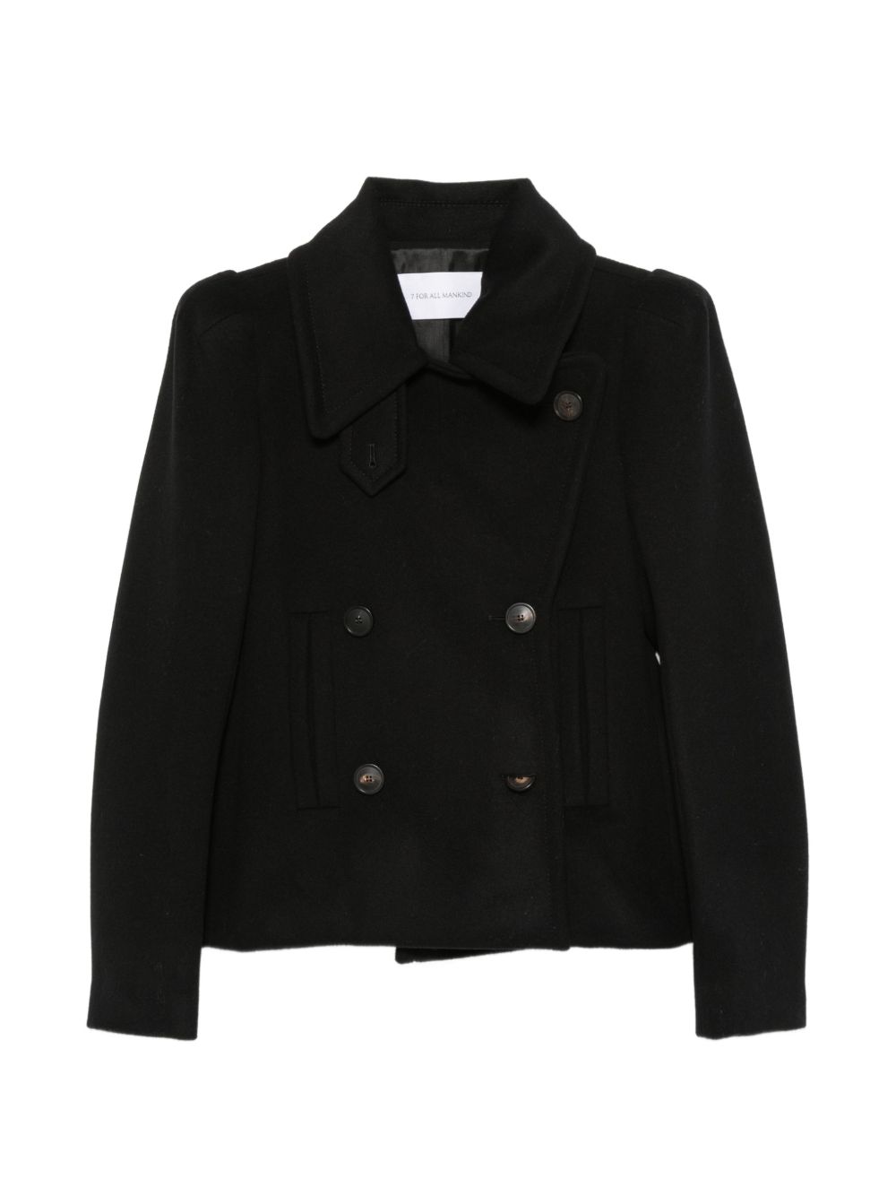 7 FOR ALL MANKIND Giacca doppiopetto in lana con spalle strutturate 