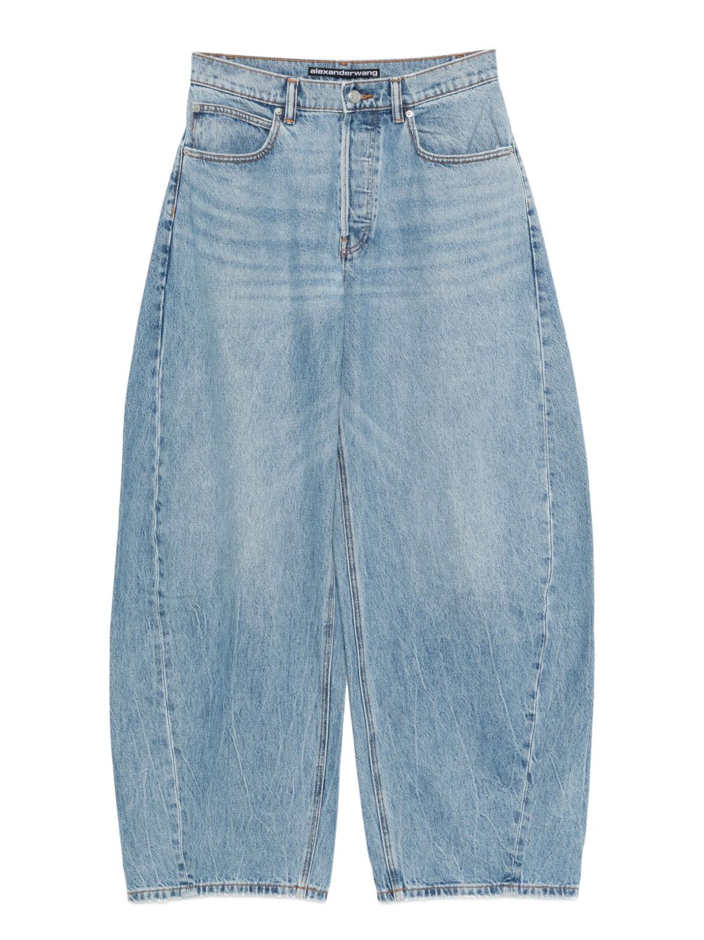 ALEXANDER WANG Jeans Blow Up con logo in strass 