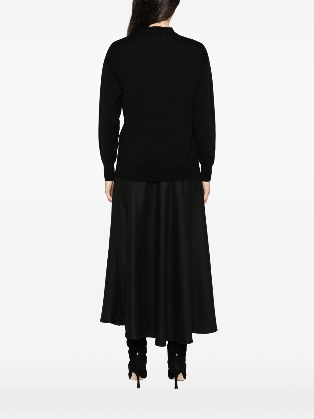 ALPHA STUDIO Maglia in lana nera 