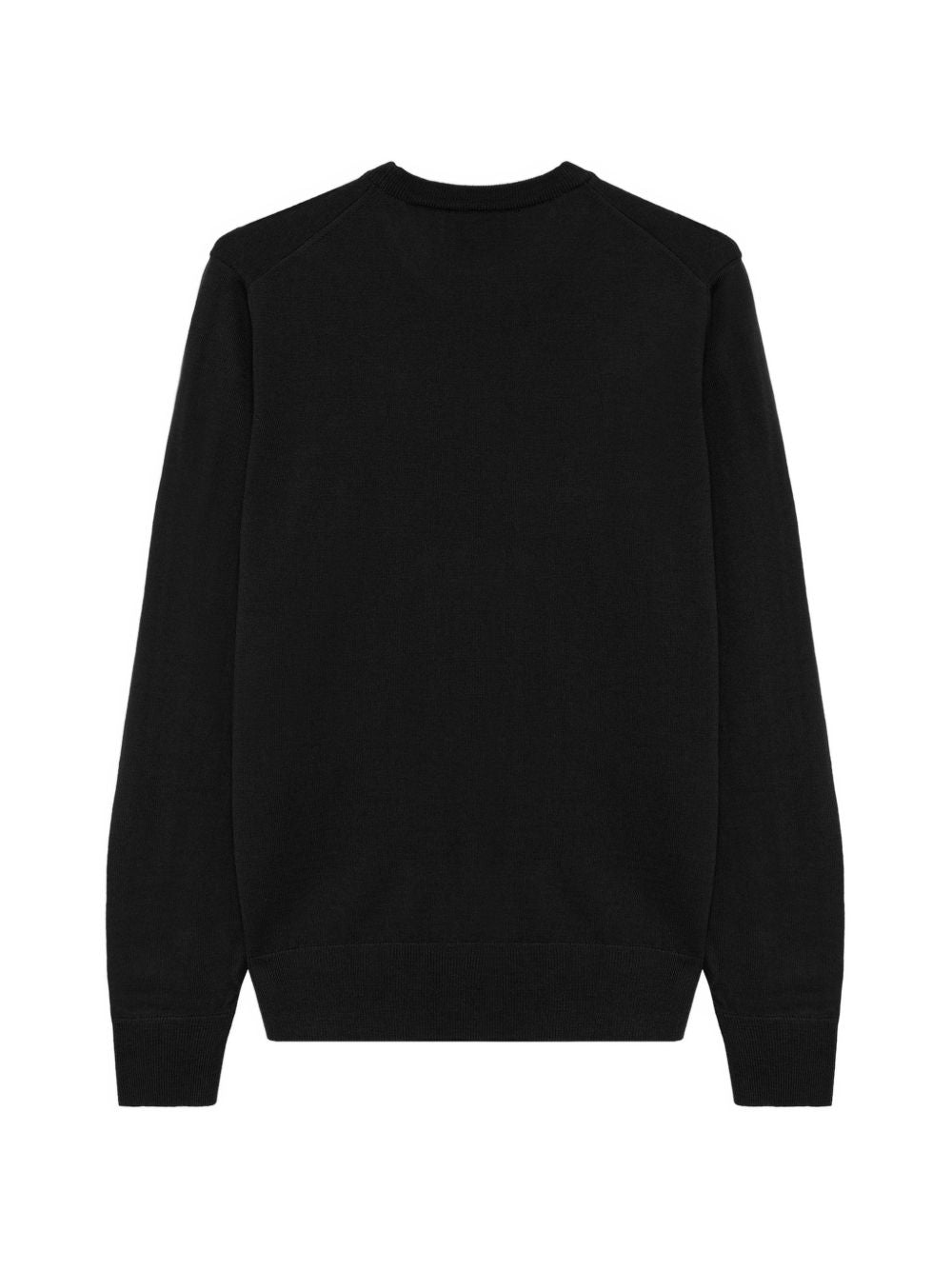 ALPHA STUDIO Maglia nera in lana girocollo 