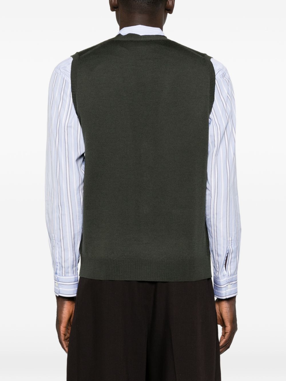 ALPHA STUDIO Gilet in Lana con Bottoni 