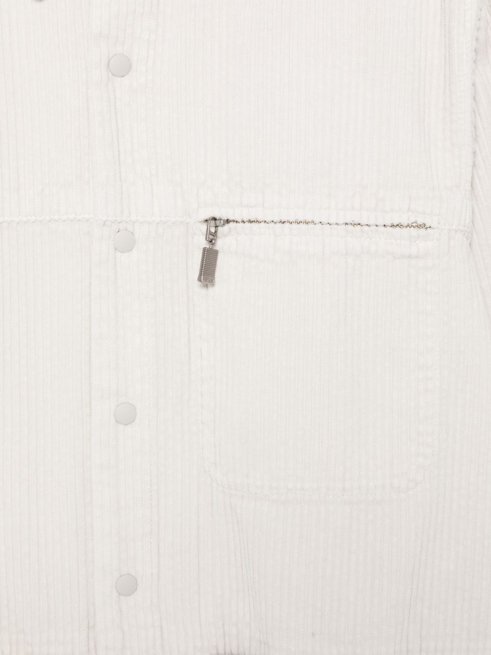 ASPESI Camicia a maniche lunghe in cotone color perla 