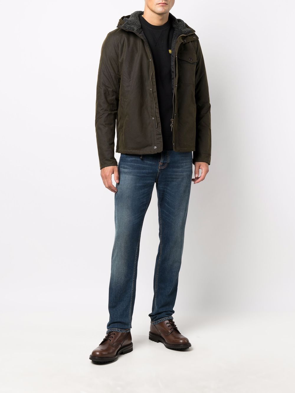 BARBOUR Giacca cerata Barbour International Kevlar Wax verde oliva 