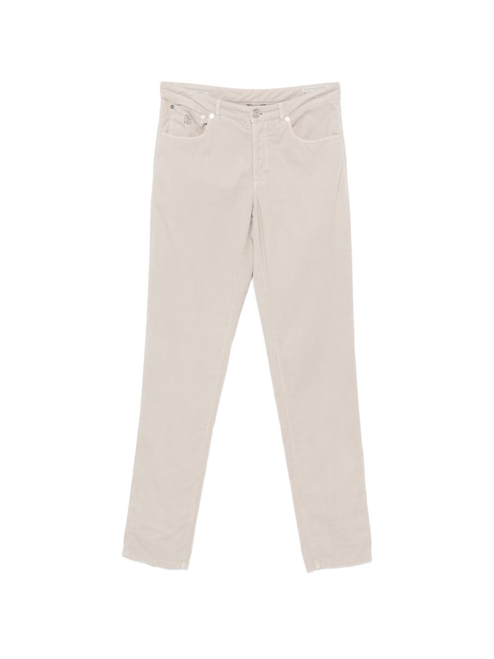 BRUNELLO CUCINELLI Pantaloni in cotone con tasche beige 