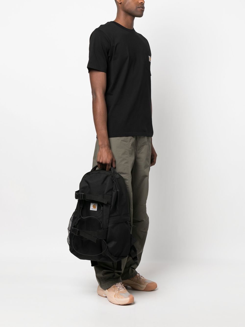 CARHARTT WIP Zaino Kickflip impermeabile in tela riciclata con porta skateboard 