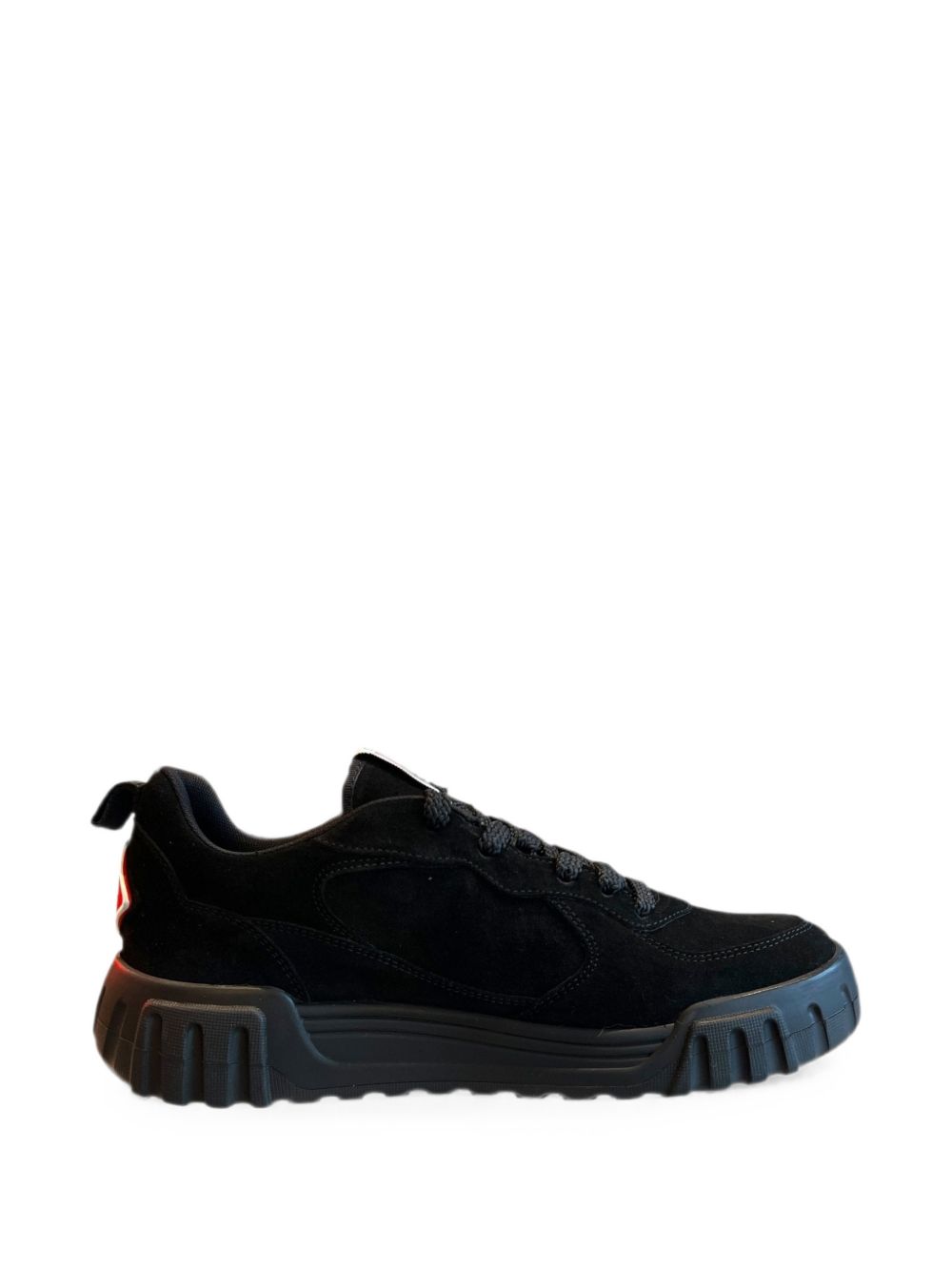 CASABLANCA Sneakers Court in pelle scamosciata nera 