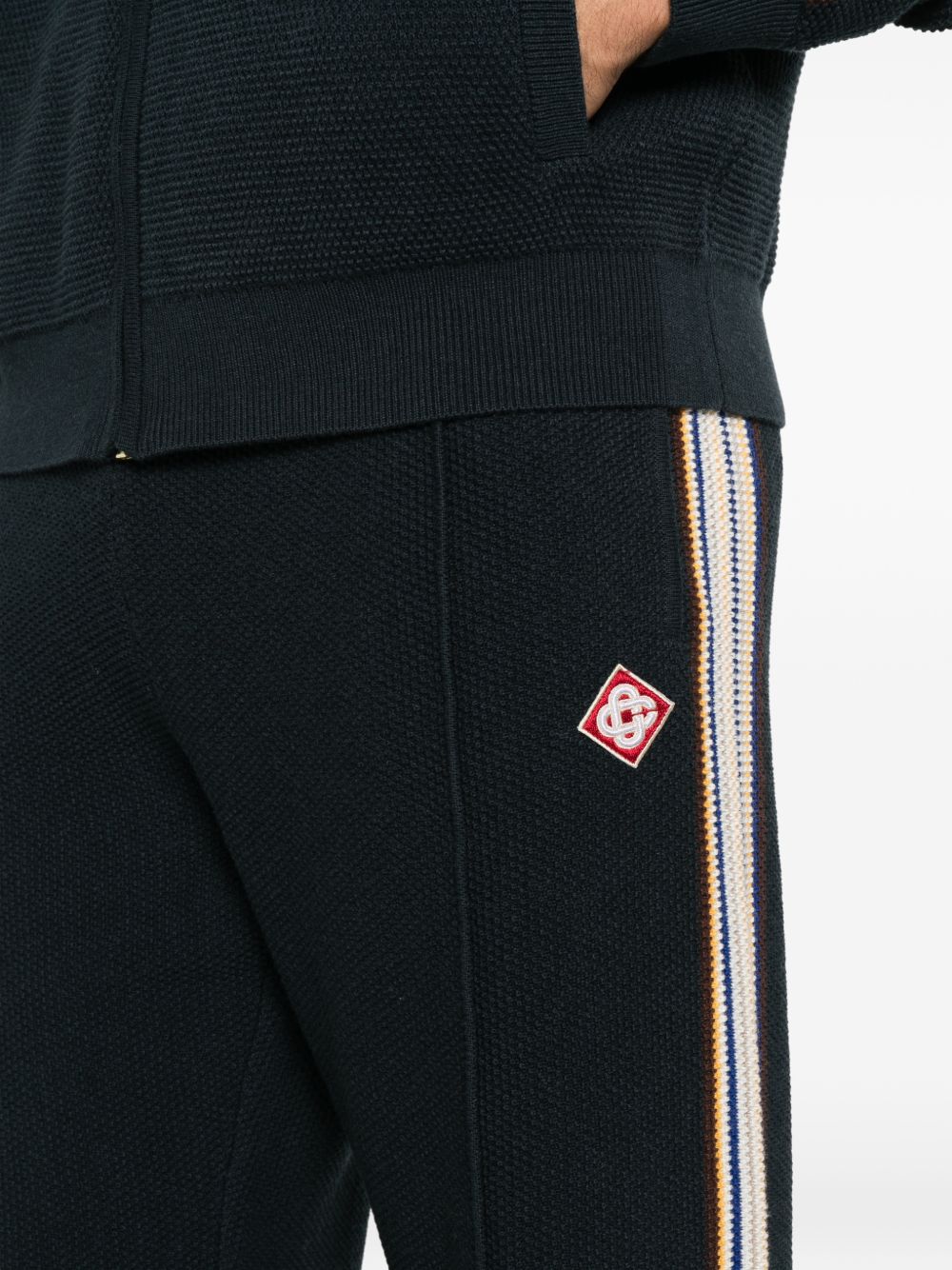 CASABLANCA Pantaloni sportivi ampi blu 