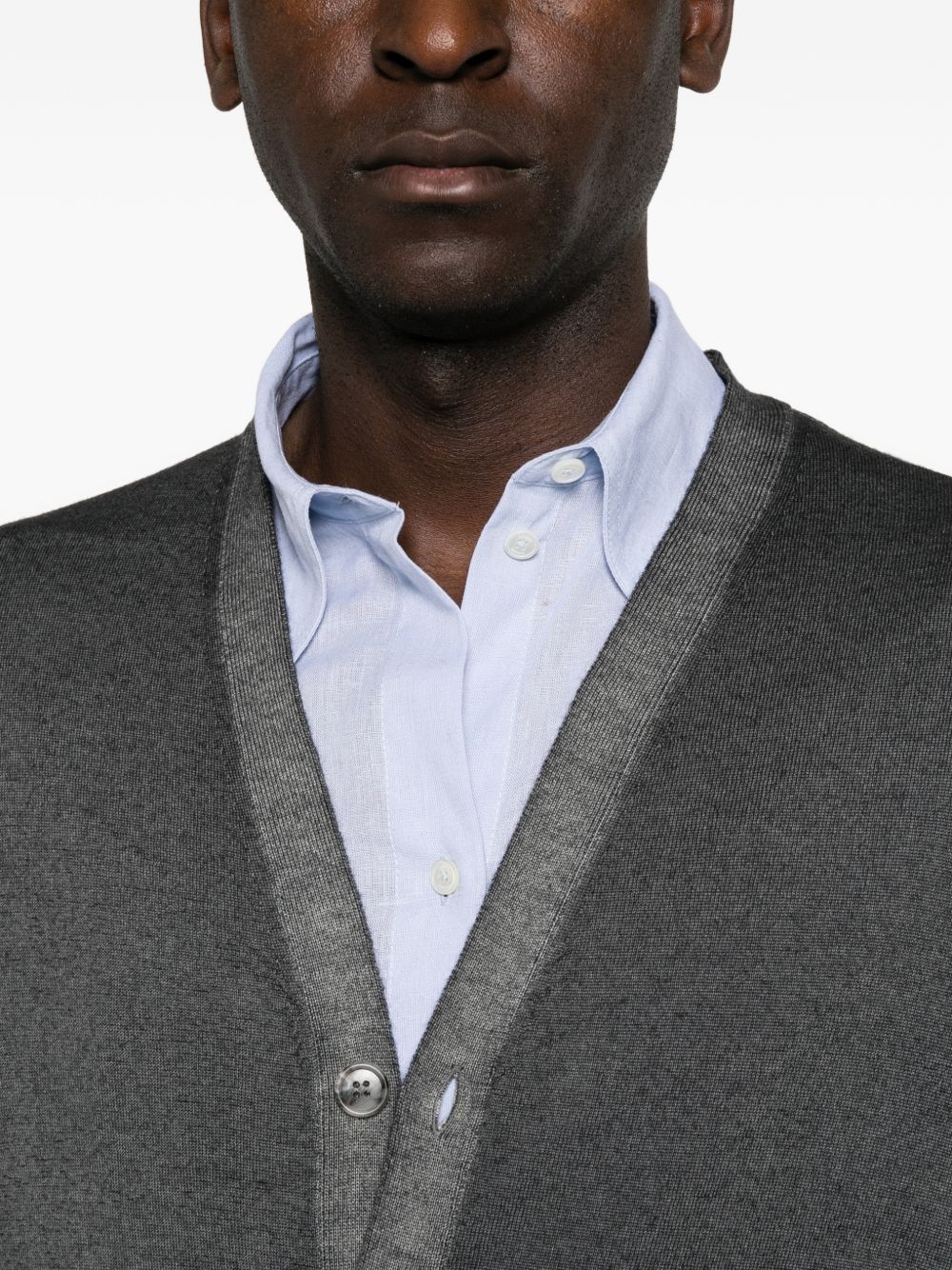DANIELE FIESOLI Cardigan in lana grigia 