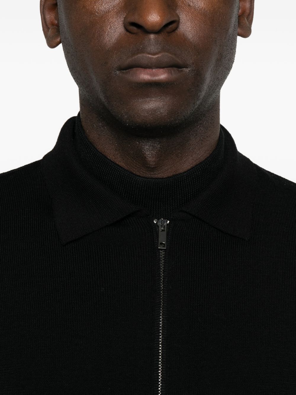 DANIELE FIESOLI Cardigan con zip nero 
