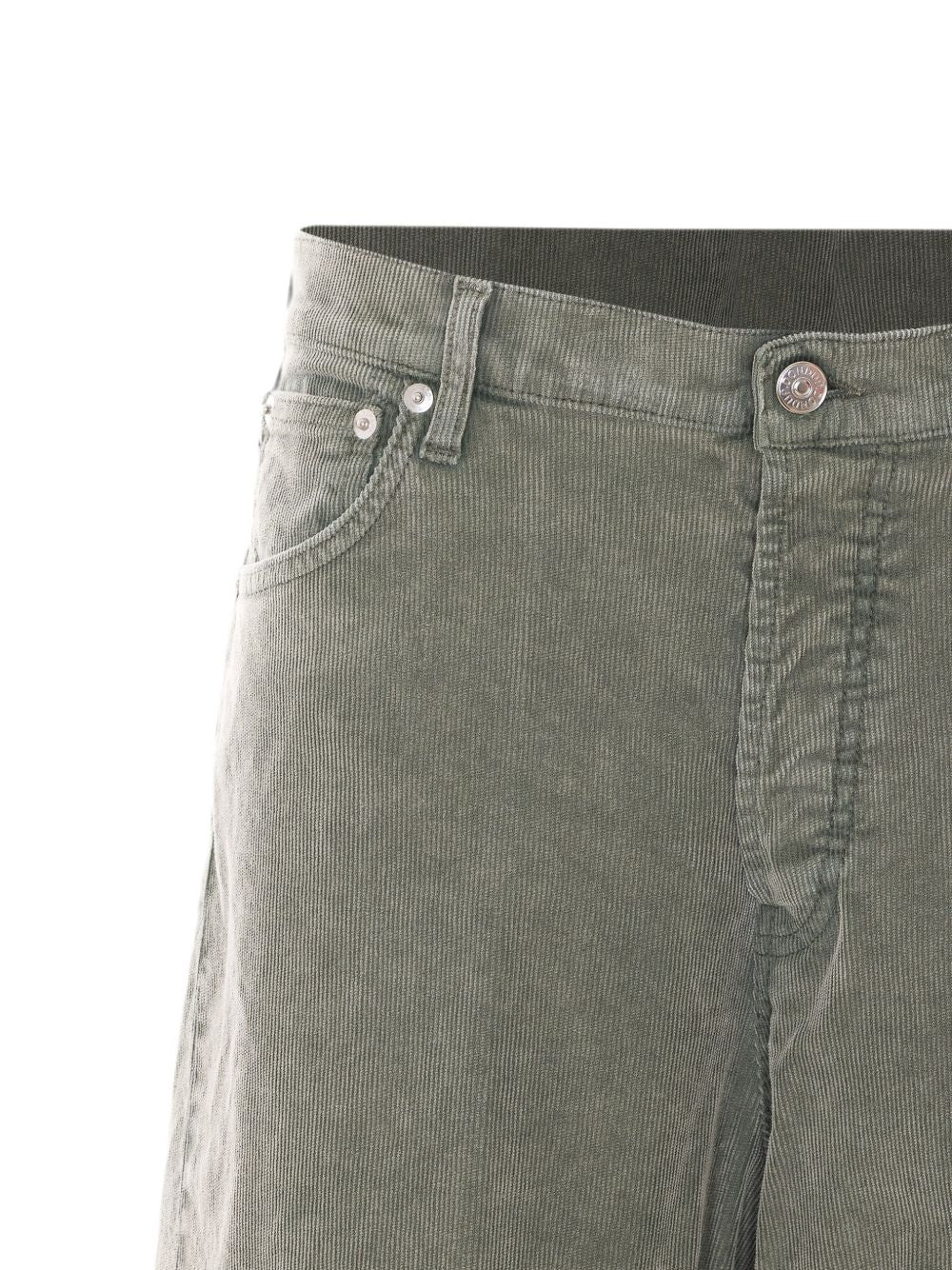 DONDUP Pantaloni lunghi Dakota in velluto a costine verde pastello 
