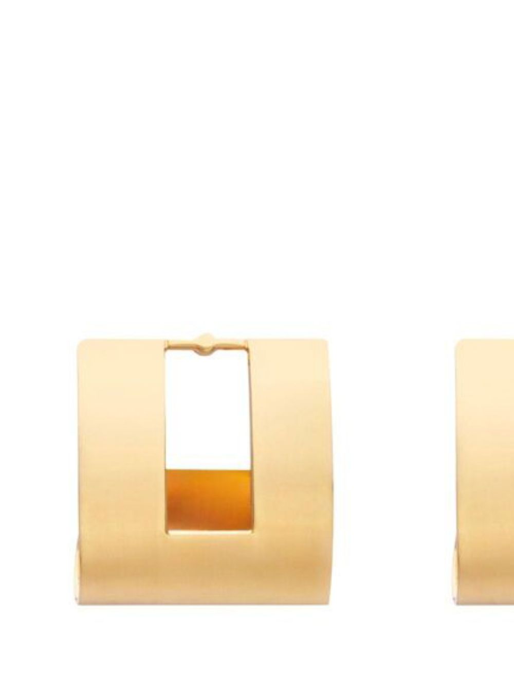 ELISABETTA FRANCHI Orecchini rettangolari placcati in oro 