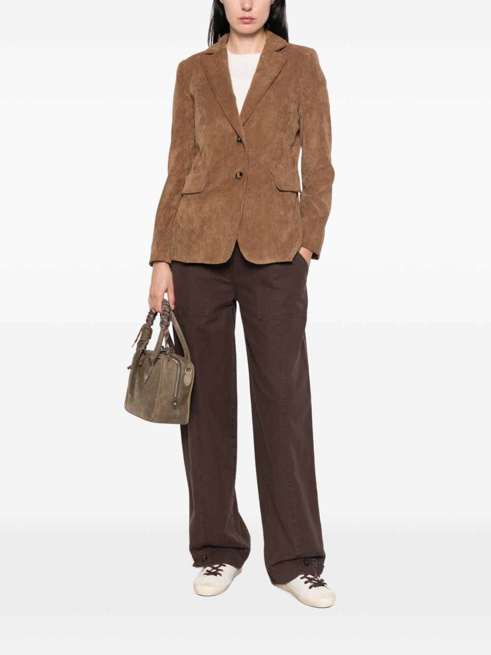 EMME Blazer effetto suede marrone 