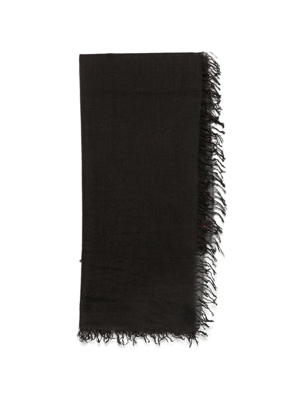 FALIERO SARTI Sciarpa foulard Lolly nera in cashmere e seta 