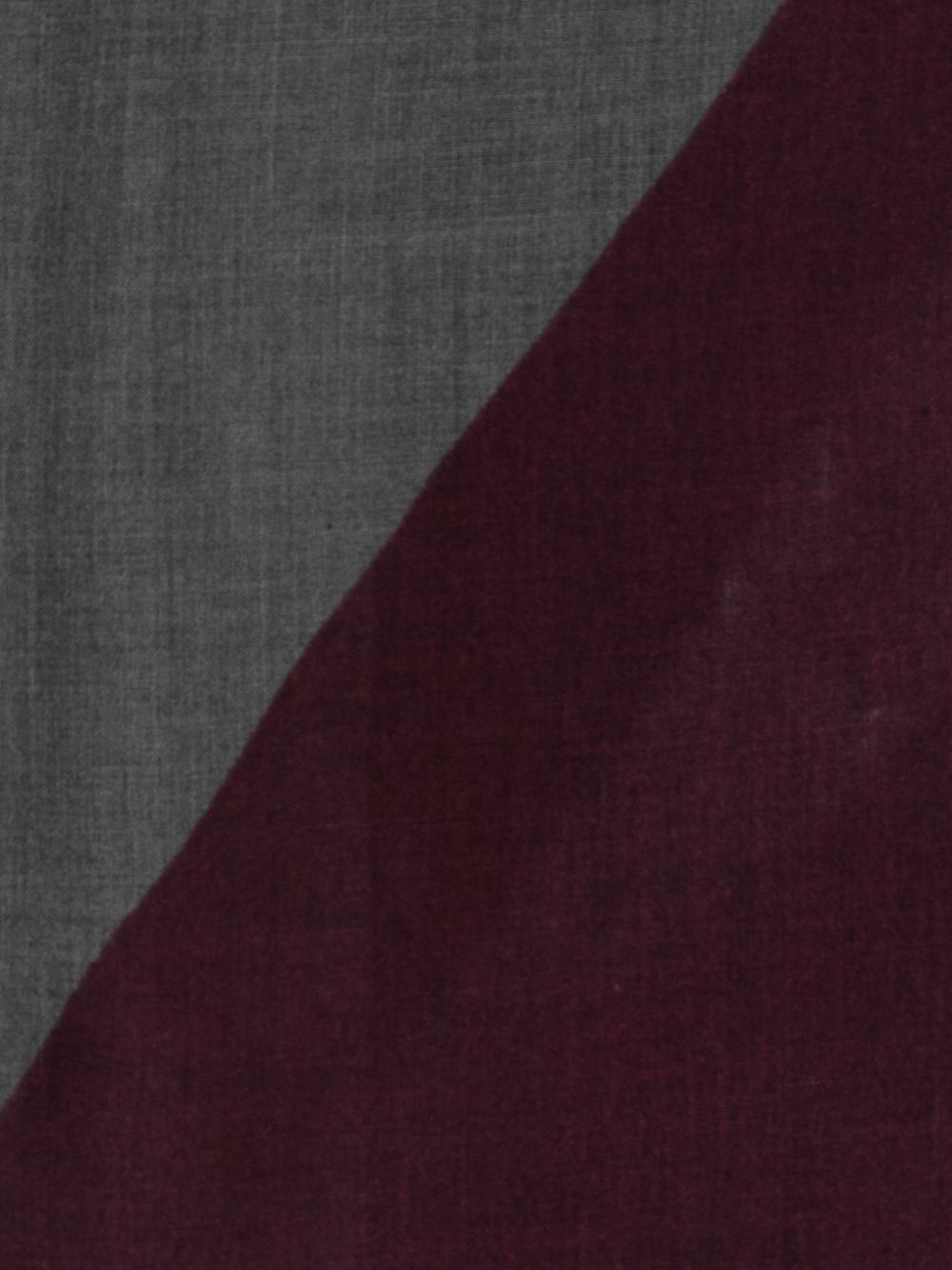 FALIERO SARTI Sciarpa Teodor bordeaux e grigia in lana e seta 