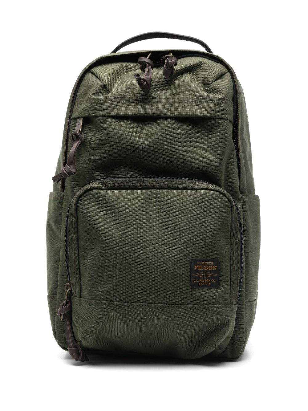 FILSON Zaino verde militare multi tasche con zip 