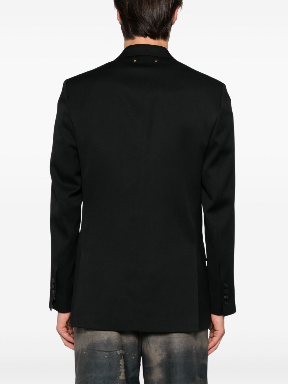 GOLDEN GOOSE Blazer Doppiopetto Nero in Lana 