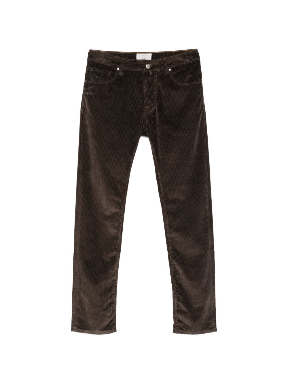 JACOB COHEN Pantaloni uomo marroni in velluto a costine 