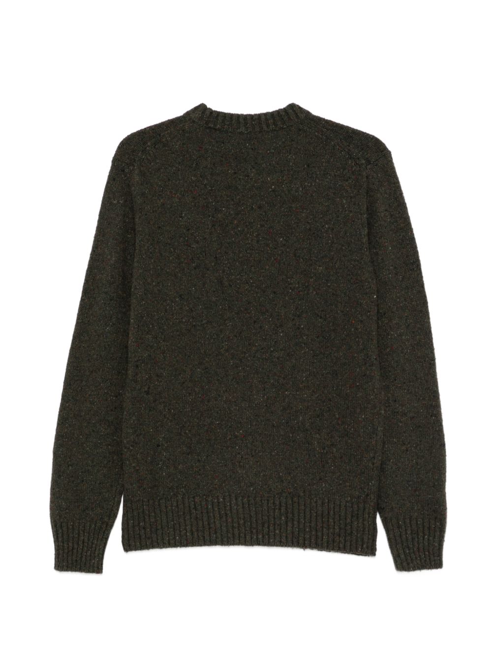 KANGRA Maglia in morbida lana girocollo verde scuro 
