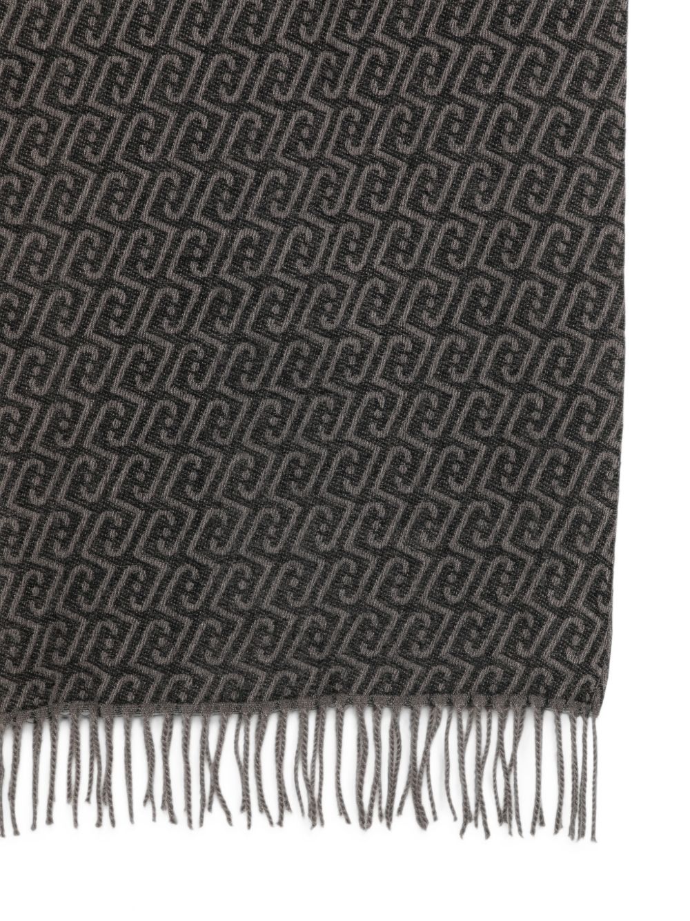 LIUJO Sciarpa grigio antracite con frange 