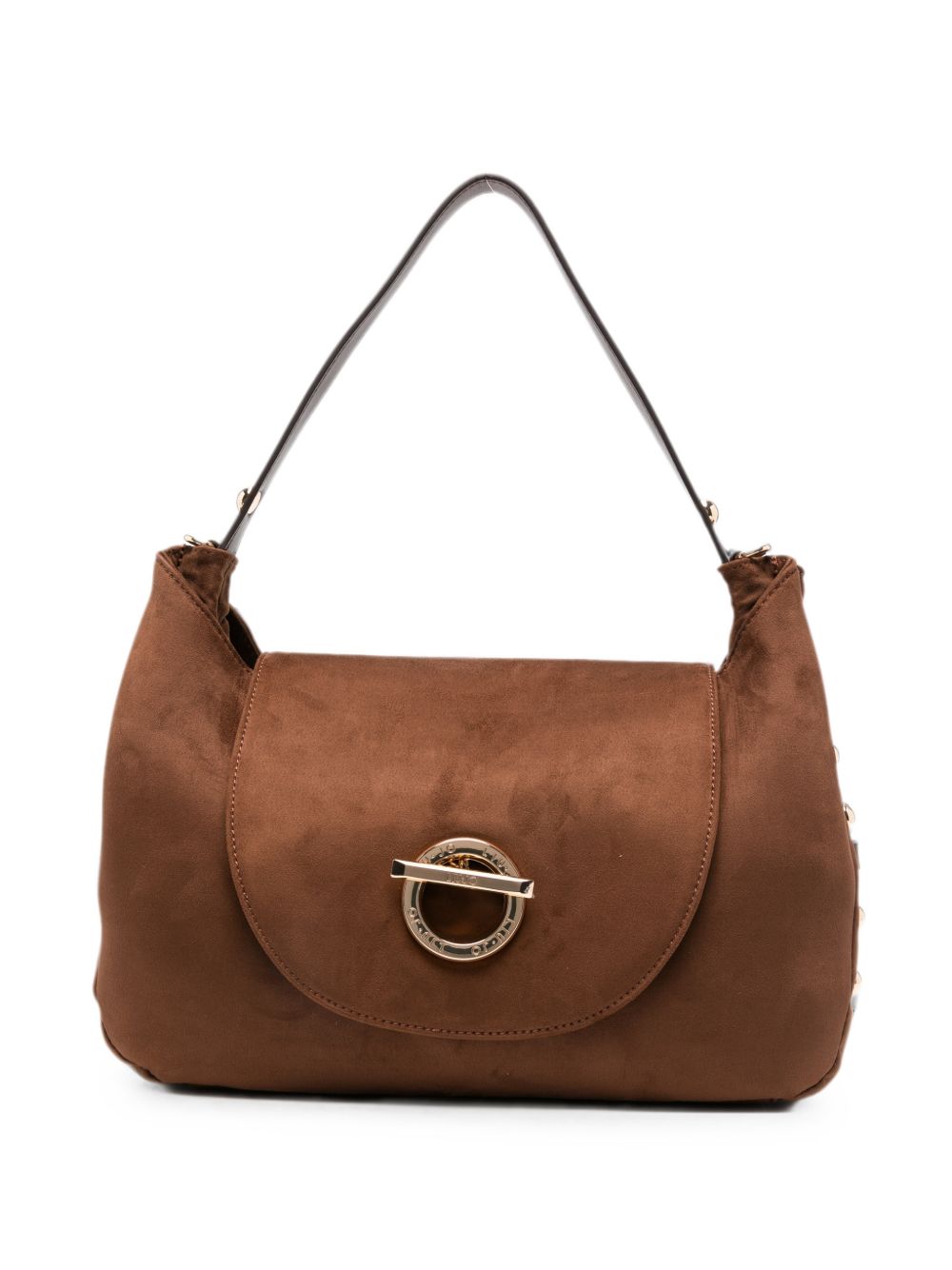 LIUJO Borsa a mano in simil-pelle color cammello 