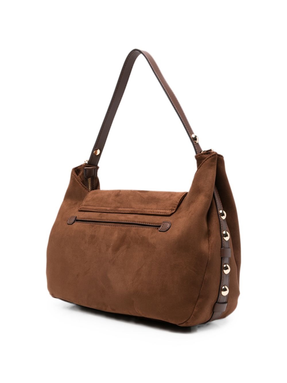 LIUJO Borsa a mano in simil-pelle color cammello 
