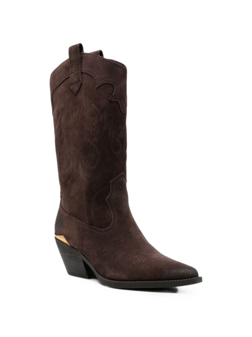 LIUJO Stivaletti camperos Austin Moka in suede marrone 